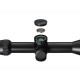 Прицел Gaut Quartz 4-12x50AO, сетка 2 (Mil-Dot), подсветка арт.: Q41250AO-2 [GAUT]